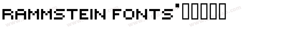 Rammstein Fonts字体转换